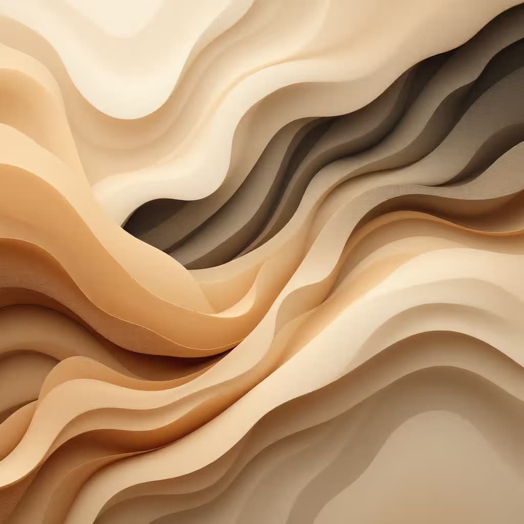 Abstract flowing earth tones representing natural assets